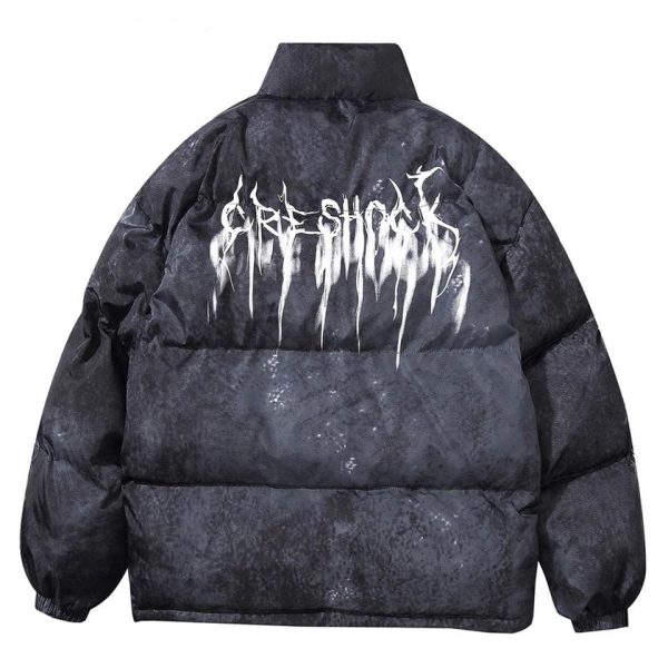 Graffiti Splash Puffer Jacket